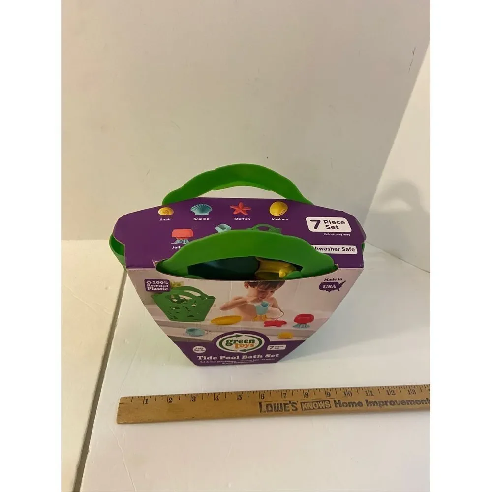Green toys 7 piece‎ Tide Pool Bath Set new 6m-6y